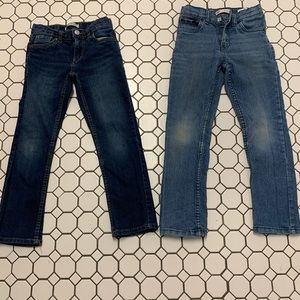 2 pairs Boys Levi’s slim 511 size 7